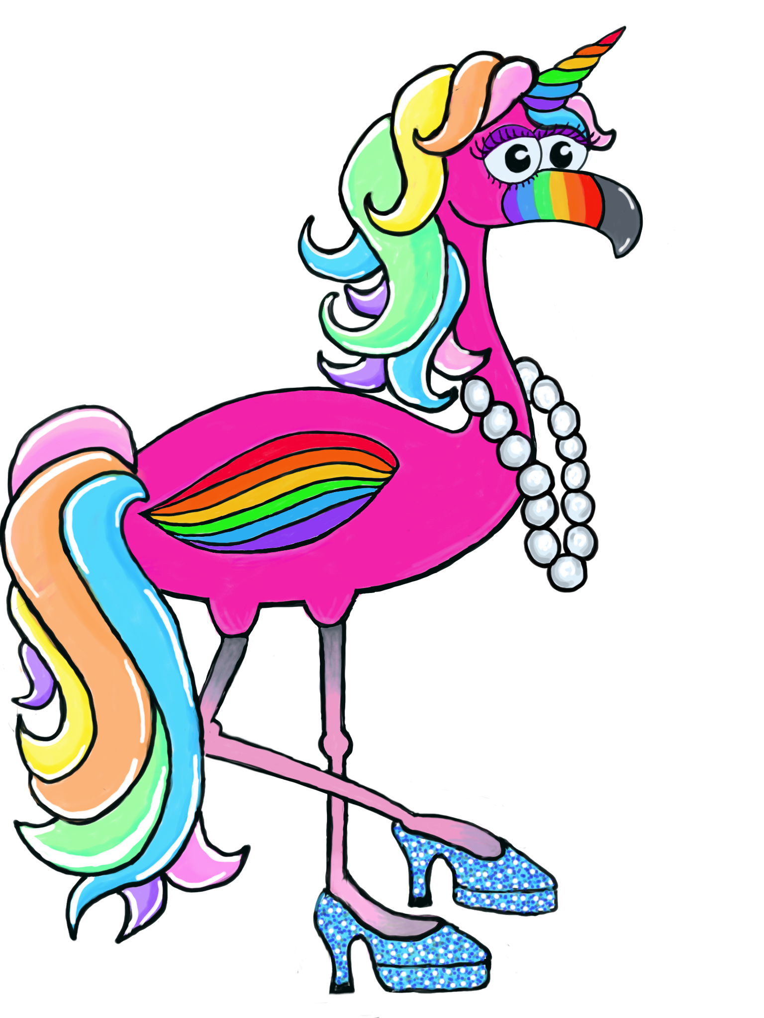 Fabulously Flamingocorn Logo